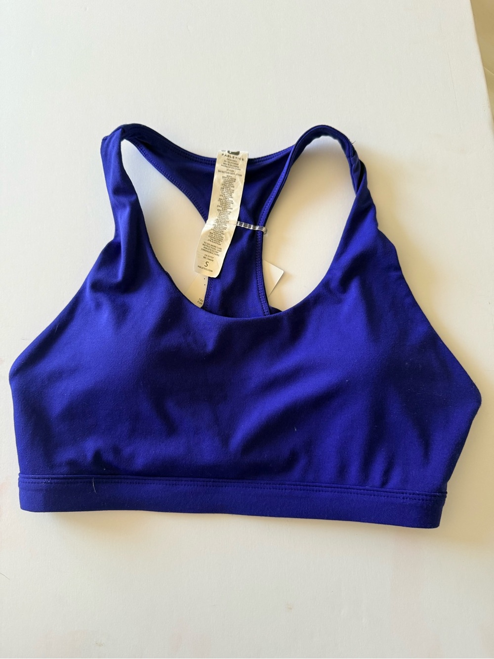 NWT Fabletics Kessler Medium Impact Sports Bra Size Small in Blue